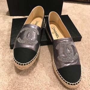 otte Alperne Implement CHANEL | Shoes | 29 Chanel Lambskin Cc Espadrilles True Us Size 9 | Poshmark